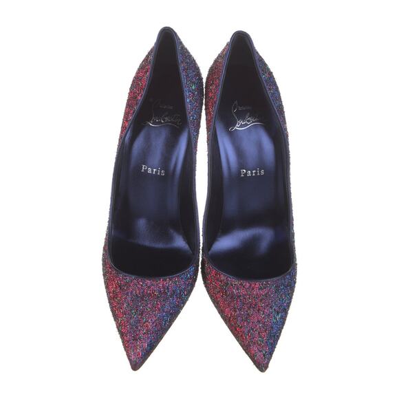 Christian Louboutin Multicolor Glitter Glitter Accents Pumps 40 sz - Picture 2 of 4
